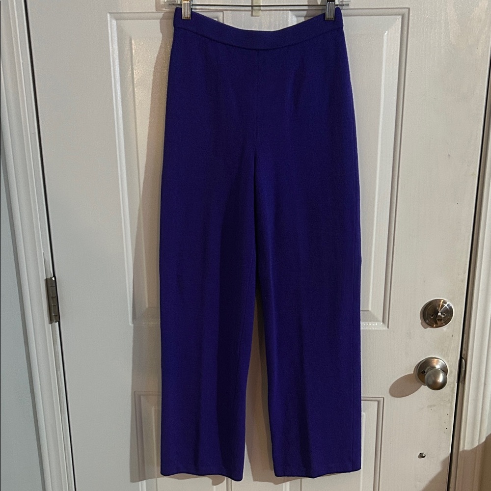 St. John Purple Knit Pants